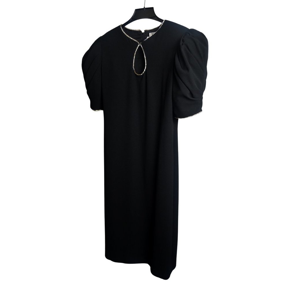 Vintage Nuit for Saks Fifth Avenue Black Dress W/Rhinestones. "Exceptional!"